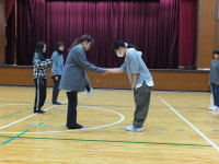 対面式・写真撮影・身体計測