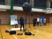 対面式・写真撮影・身体計測